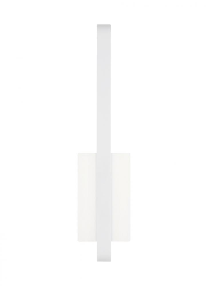 Banda Modern dimmable LED 13 Wall/Bath Vanity Light in a Matte White finish