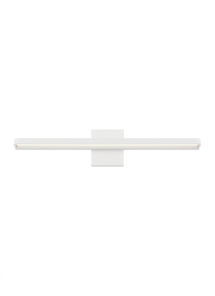 Banda Modern dimmable LED 24 Bath Light in a Matte White finish