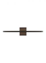 Visual Comfort & Co. Modern Collection 700BCBND24Z-LED930 - Banda Modern dimmable LED 24 Bath Light in a Dark Bronze finish