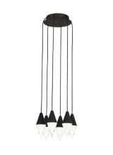 Visual Comfort & Co. Modern Collection 700TRSPTRT6RB-LED930 - Turret 6 Light Chandelier