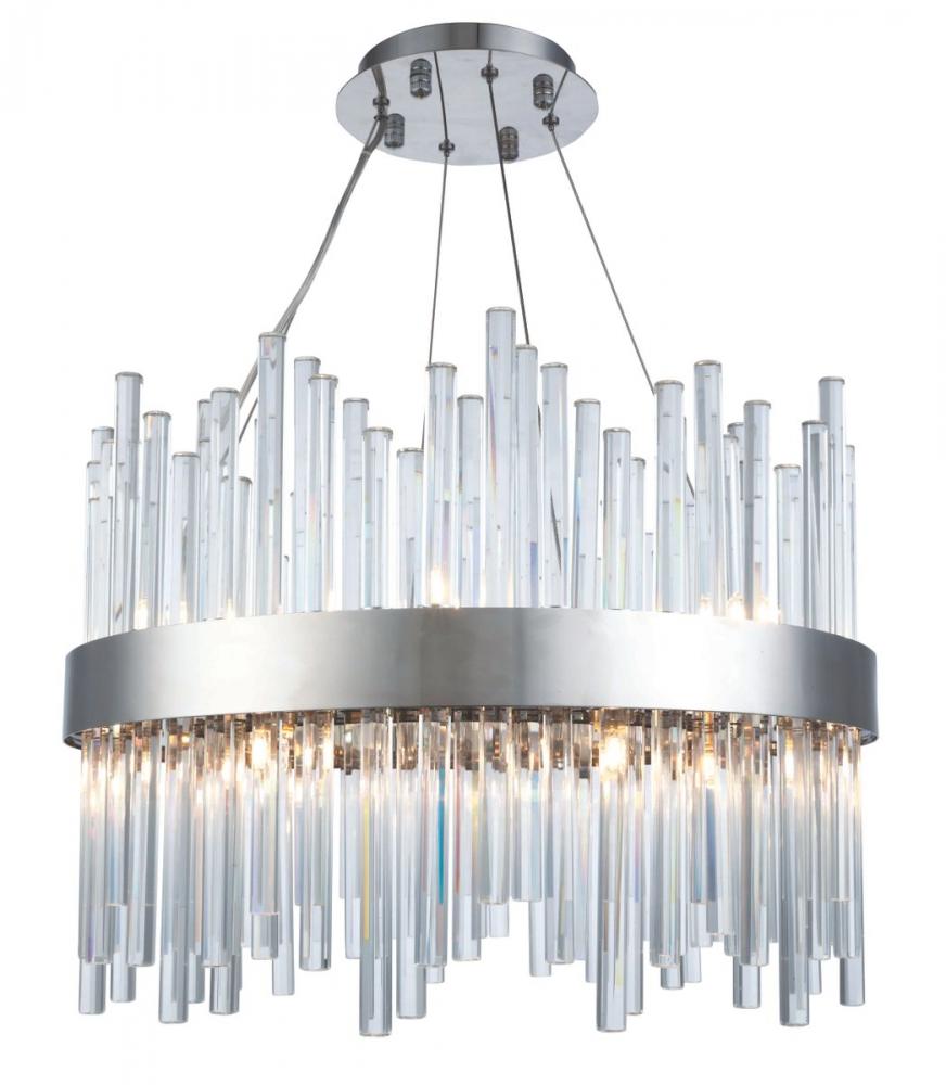 Dallas 14 Light Chrome Chandelier Clear Royal Cut Crystal