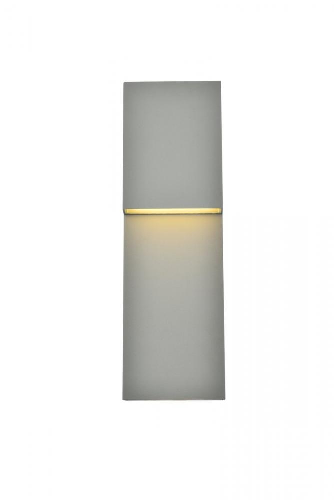 Raine Integrated LED wall sconce in silver