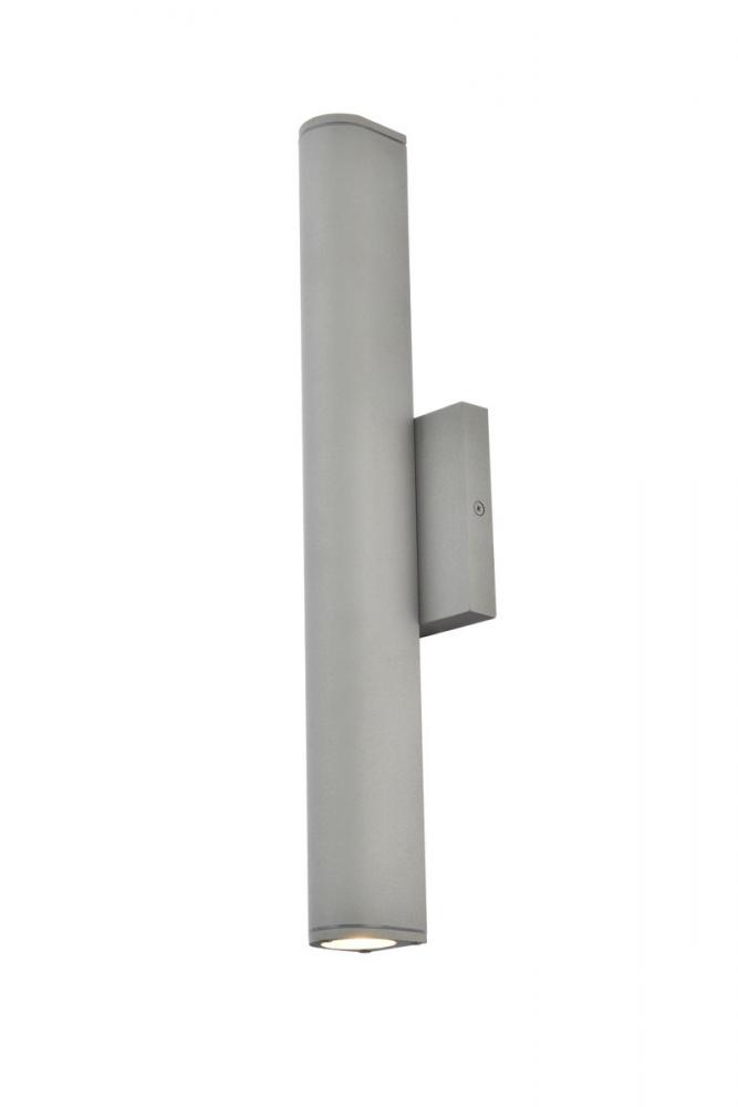 Raine Integrated LED wall sconce in silver