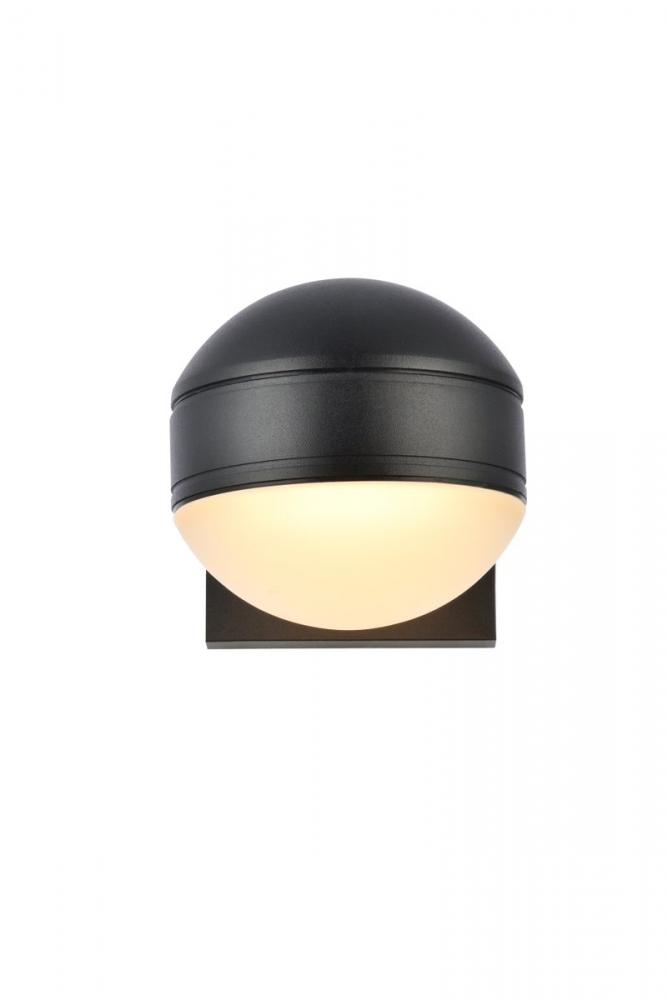 Raine Integrated LED wall sconce in black