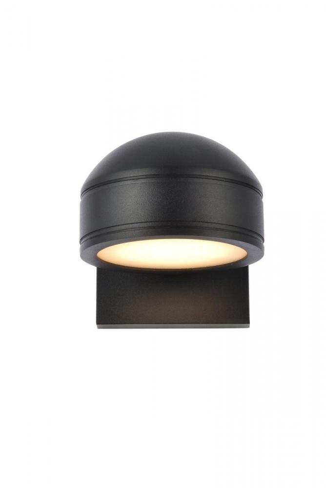 Raine Integrated LED wall sconce in black