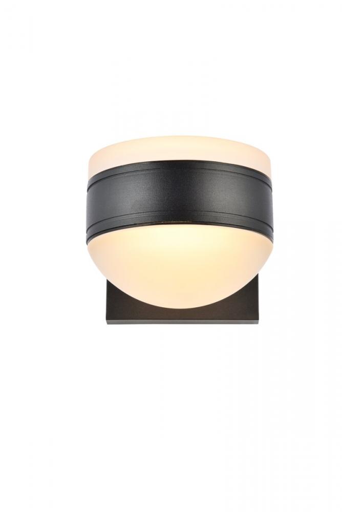 Raine Integrated LED wall sconce in black