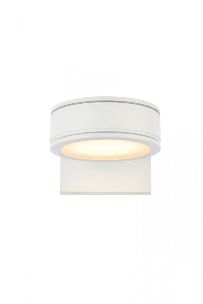 Raine Integrated LED wall sconce in white