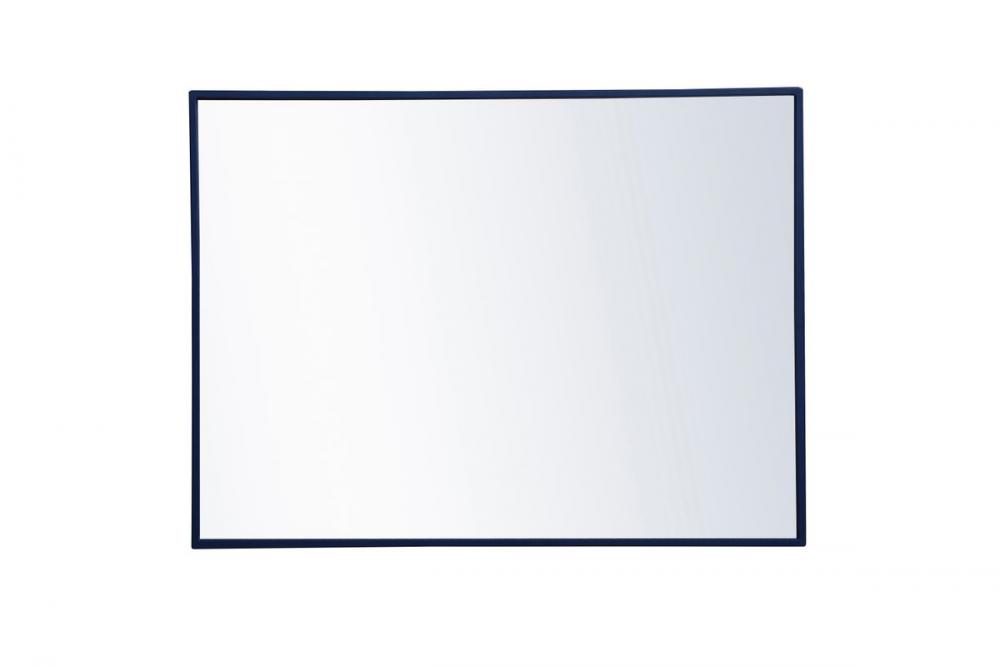 Metal frame rectangle mirror 24x 32 inch in Blue