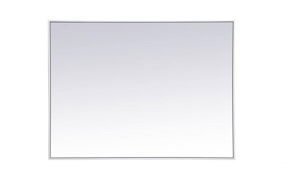 Metal frame rectangle mirror 30 inch x 40 inch in White