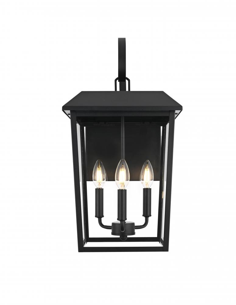 Riggs 11 inch Outdoor Wall Sconce in Black