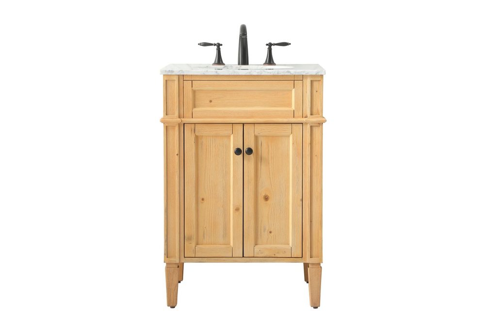 24 Inch Single Bathroom Vanity in Natural Wood