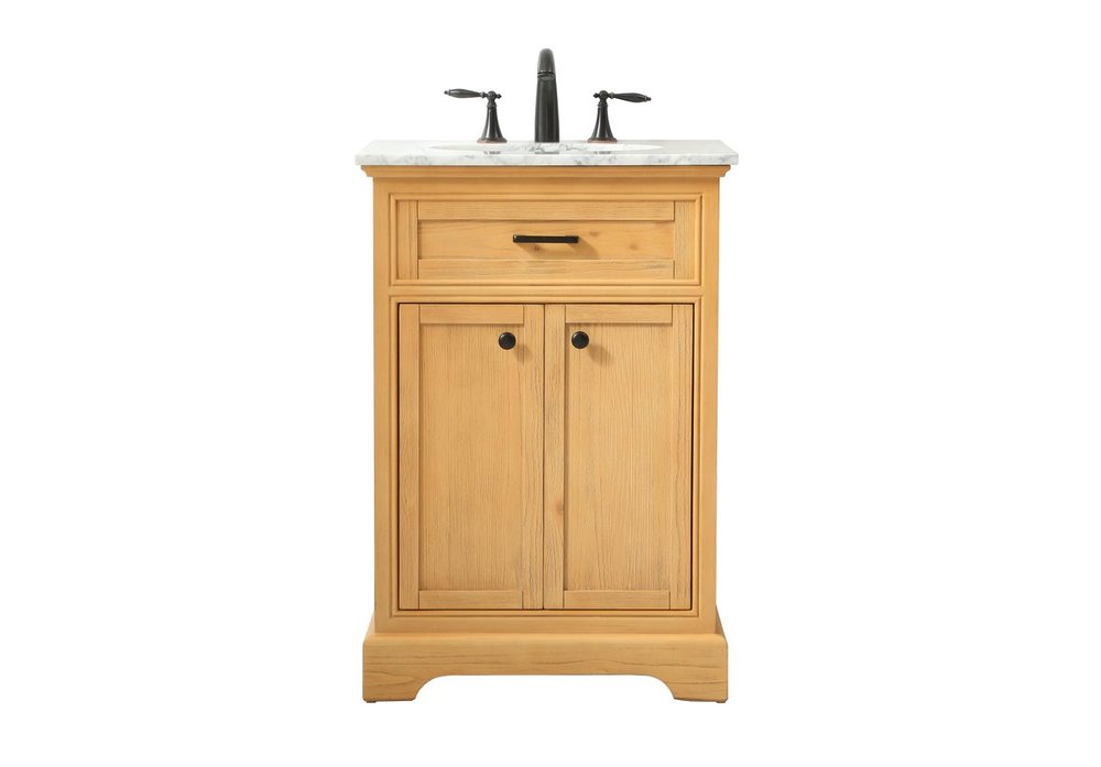 24 Inch Single Bathroom Vanity in Natural Wood