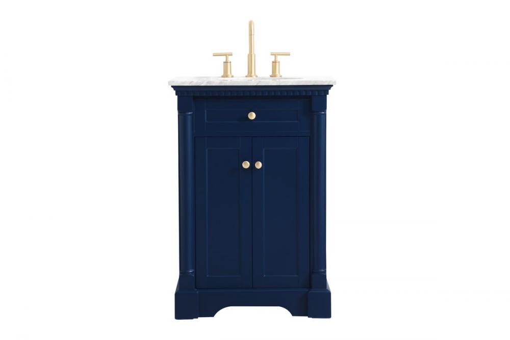 24 inch Single bathroom vanity in Blue