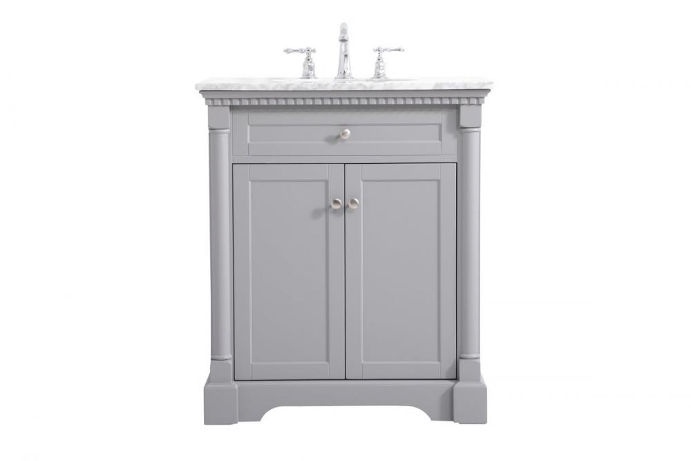 30 inch Single bathroom vanity in Grey