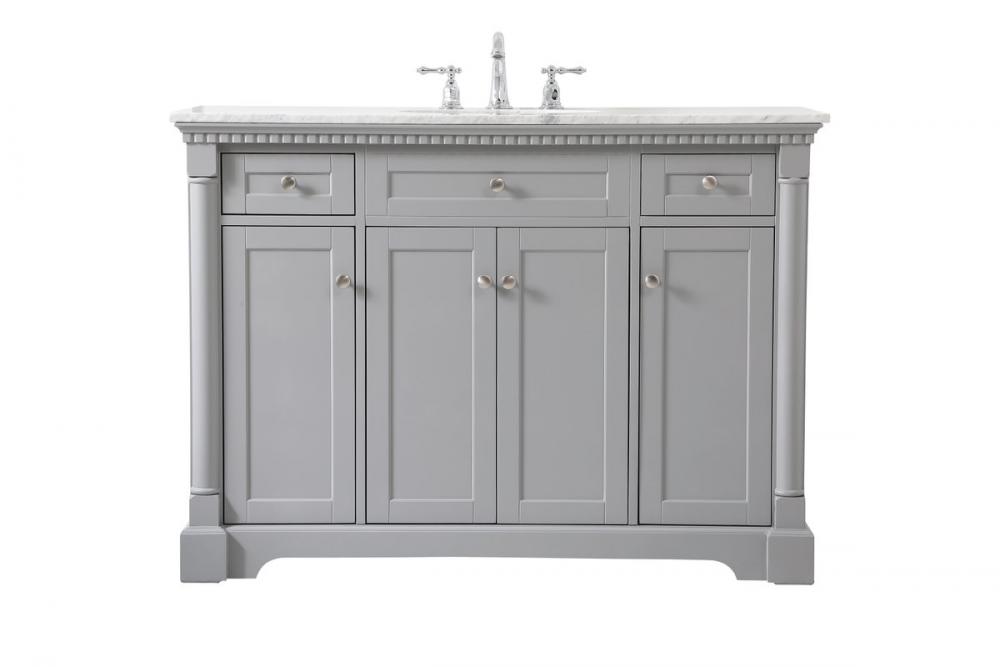 48 inch Single bathroom vanity in Grey