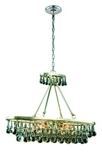 Elegant 1509D34PN - Bettina 4 light Polished Nickel Pendant Clear Royal Cut Crystal