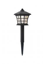 Elegant LDOD3004-6PK - Outdoor Black LED 3000k Pathway Light in Pack of 6