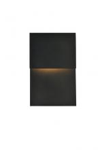 Elegant LDOD4029BK - Raine Integrated LED wall sconce in black