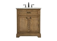 Elegant VF15030DW - 30 Inch Single Bathroom Vanity in Driftwood