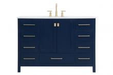 Elegant VF18848BL - 48 Inch Single Bathroom Vanity in Blue