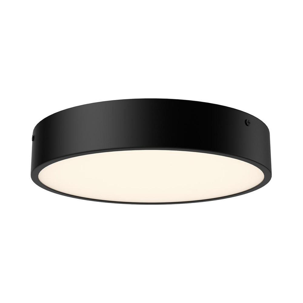 Adelaide 11-in Matte Black LED Flush Mount