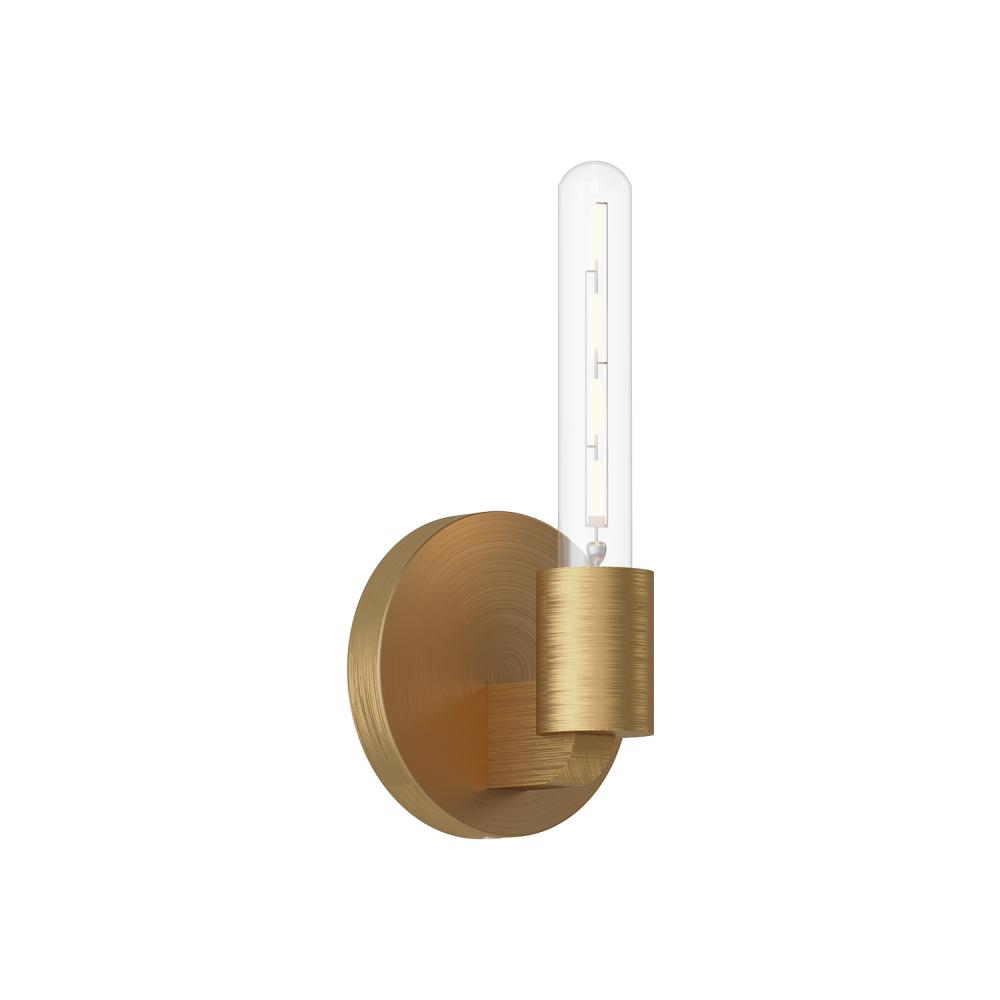 Claire 5-in Aged Gold 1 Light Wall/Vanity