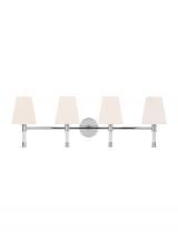 Visual Comfort & Co. Studio Collection CV1054PN - Hanover Mid-Century 4-Light Indoor Dimmable Bath Vanity