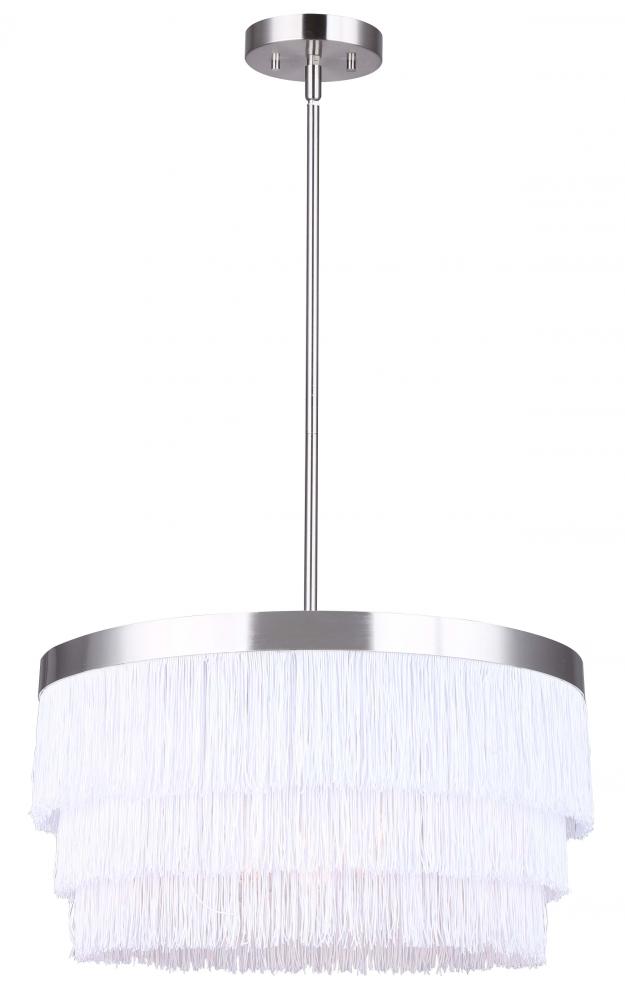 SYREN, ICH2024B03BN18, 3 Lt 18&#34; Width Rod Chandelier, 60W Type A, 18&#34; W x 13.5 - 61.5&#34; H