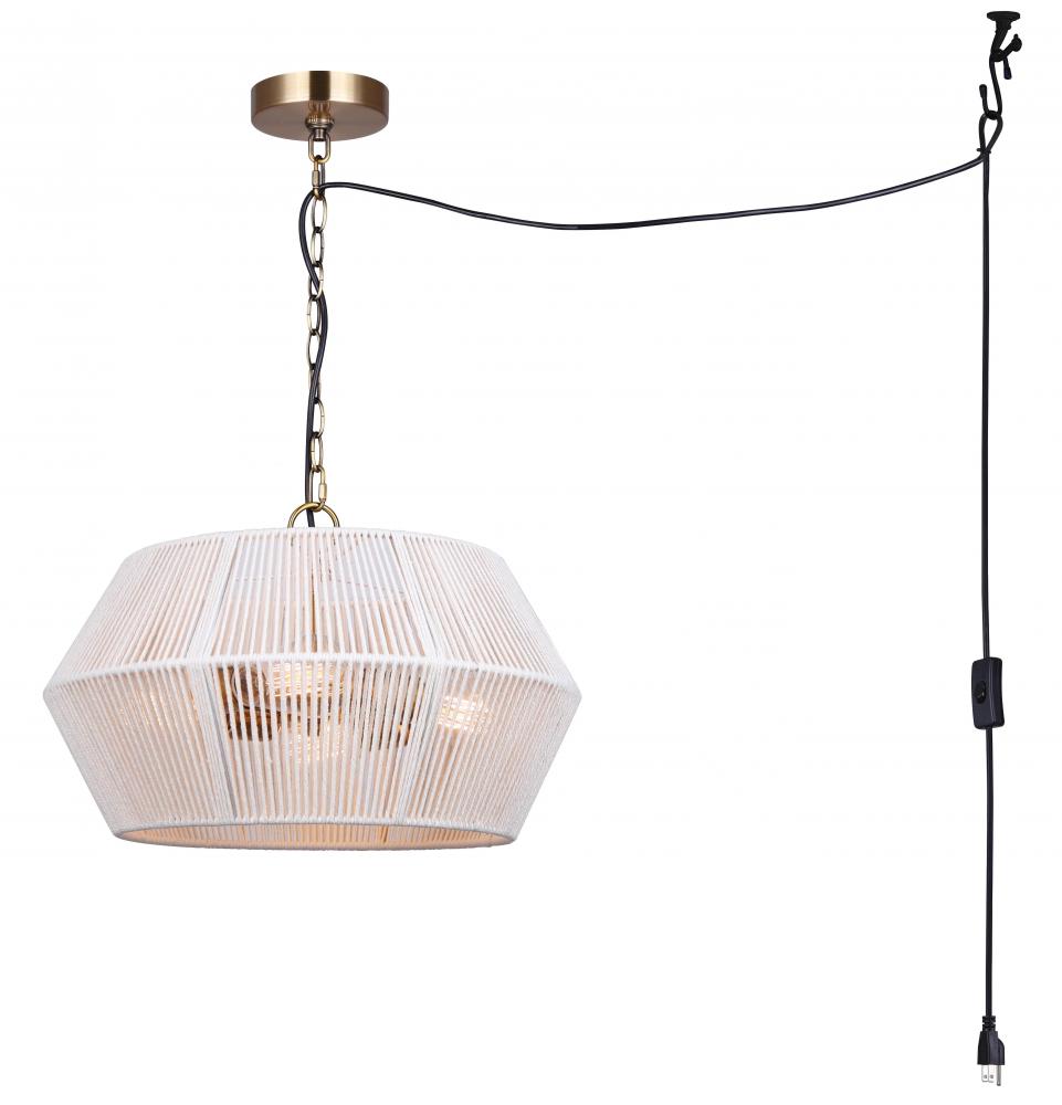 IKARIA, 4 Lt 17.75&#34; W Rod Chandelier, 60W Type A