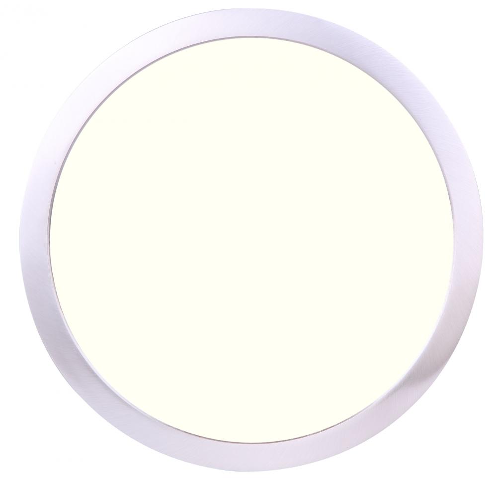 Led Disk Light Integrated Light, Brushed Nickel Finish