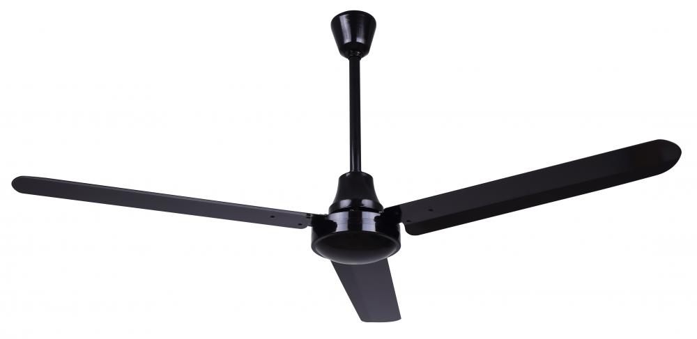 56&#34; Black High-Performance DC Industrial Fan