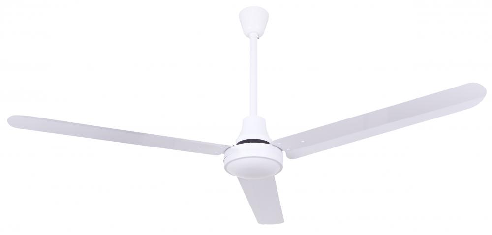 Industrial DC Fan, CP60DW11N, 60&#34; Fan, WH Color, Downrod Mount, HIGH PERFORMANCE WEATHERPROOF