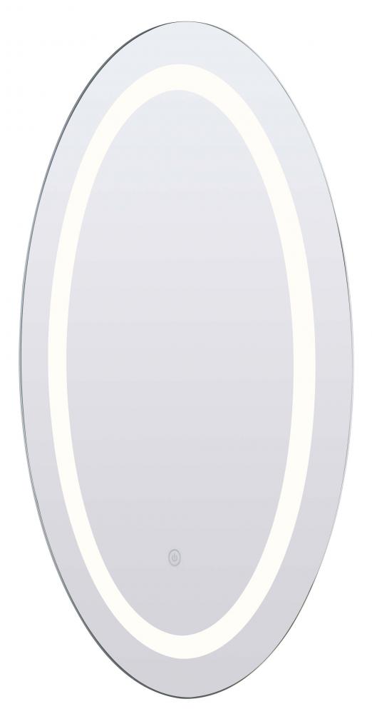 LED Mirror, LR8116A1931, 19.7&#34; W x 31.5&#34; H, Touch Button, 20W, 3000K, 80 CRI, Memory switch