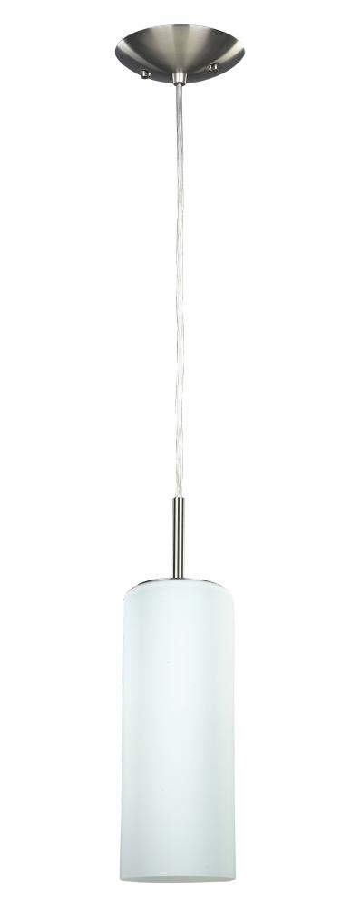 Toni, 1 Lt Cord Pendant, Flat Opal Glass, 100W Type A, 4 3/4&#34; W x 63&#34; H