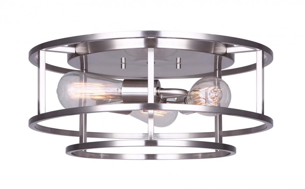 LUCA,3 Lt Flush Mount, 60W Type A, 15.75&#34; W x 7&#34; H, Eash Connect Included