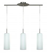 Canarm IPL379A03BPT - Toni, 3 Lt Cord Pendant, Flat Opal Glass, 100W Type A, 28" W x 64 1/2" H x 6" D