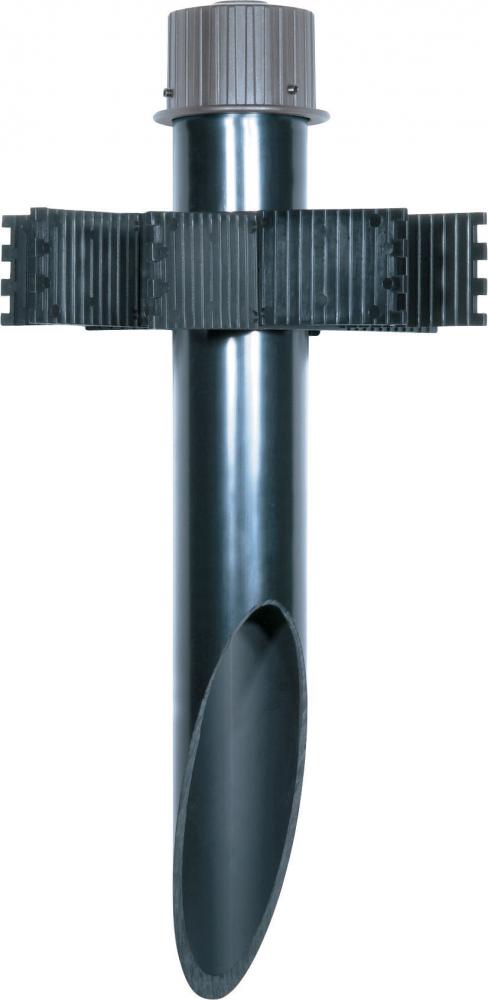 2&#34; Diameter Mounting Post- PVC- Light Gray Finish