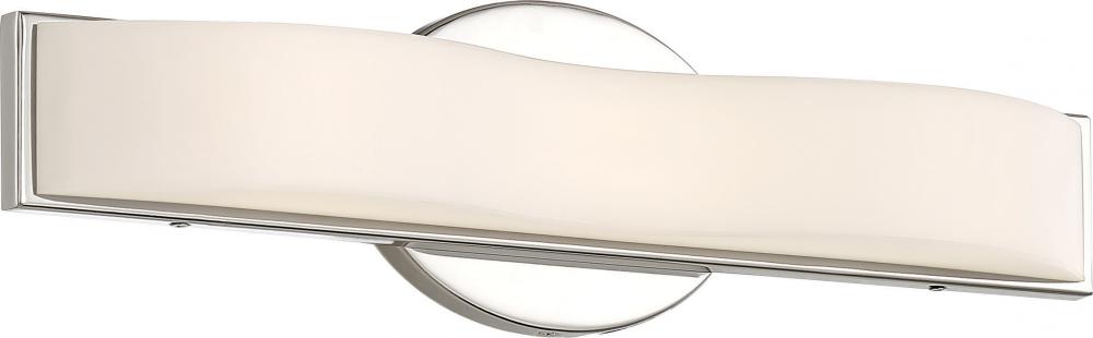 Surf - 16&#34; LED Vanity with White Acrylic Diffuser - Polished Nickel Finish