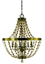 Framburg 4486 MB - 6-Light Mahogany Bronze Naomi Chandelier