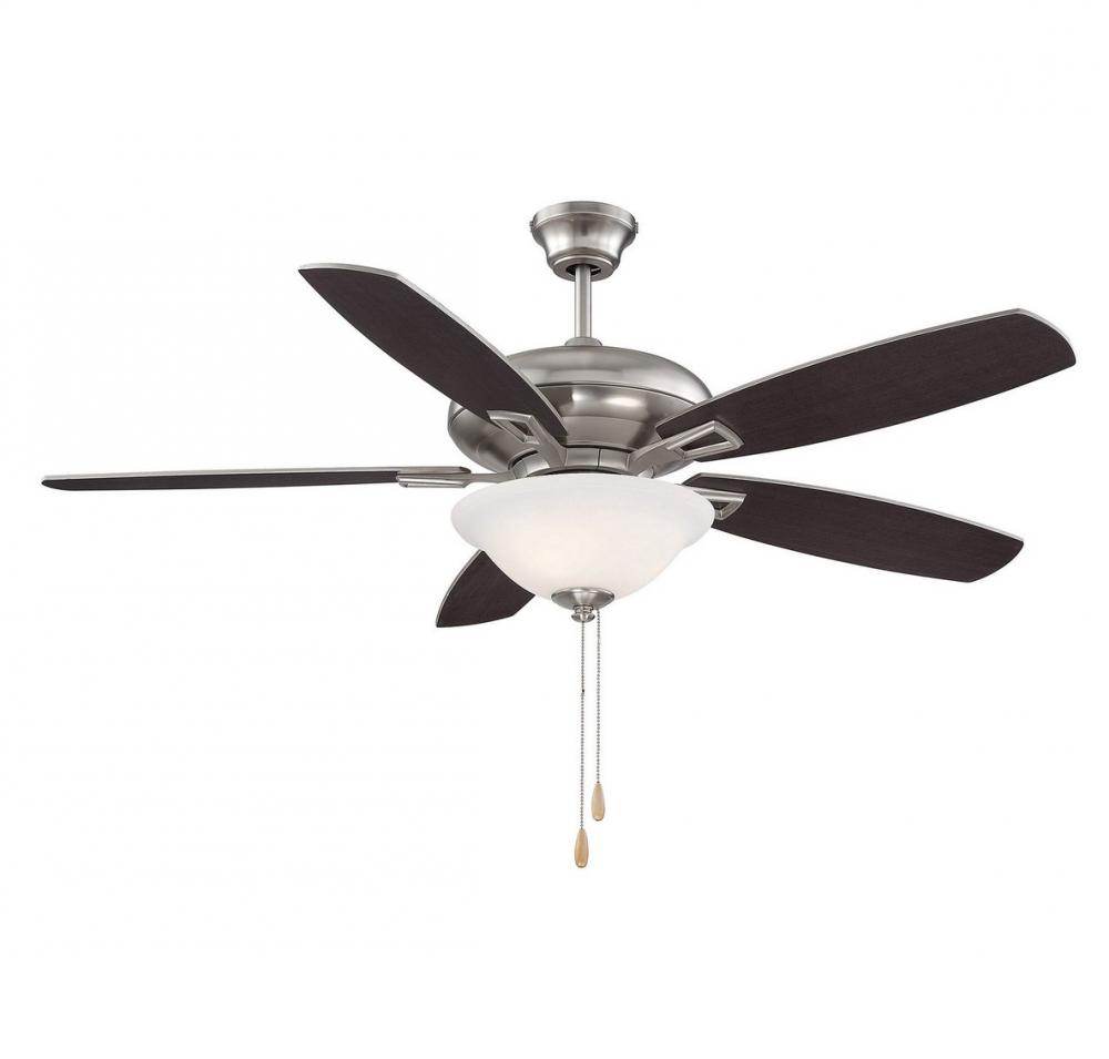 52&#34; 2-Light Ceiling Fan in Brushed Nickel