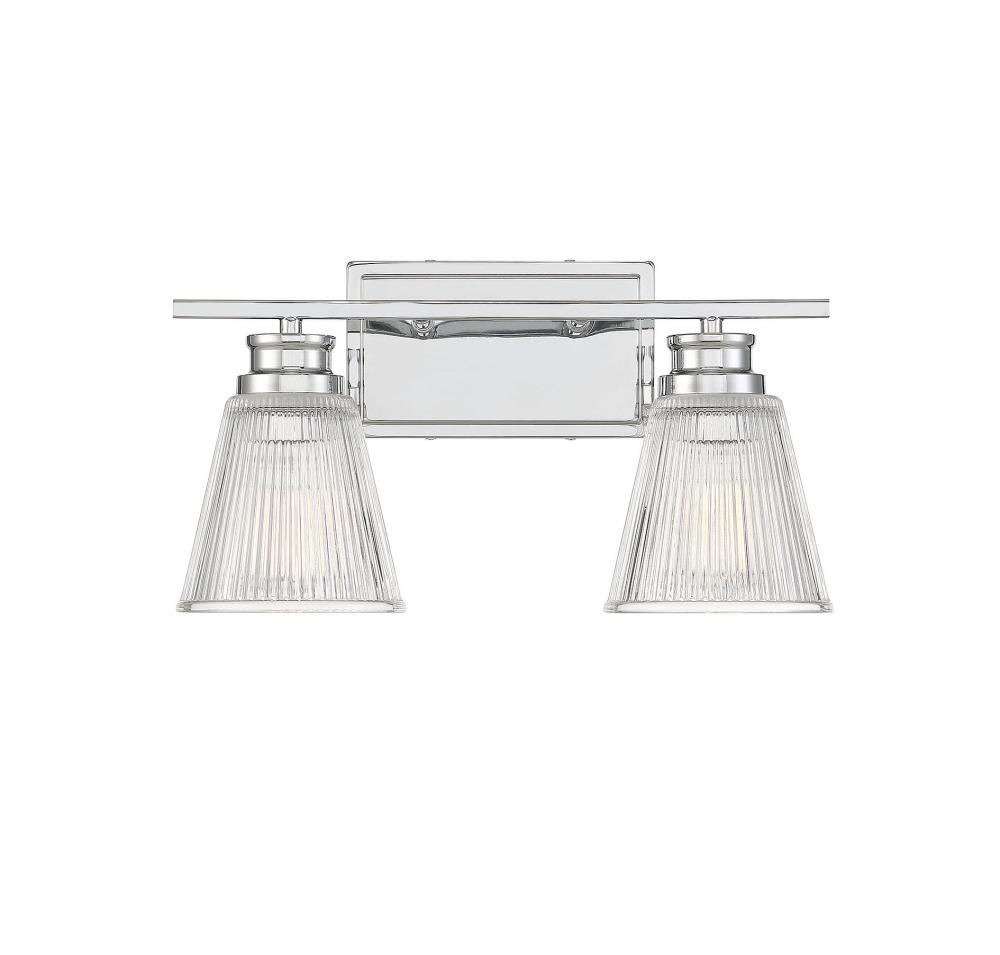 2-Light Bathroom Vanity Light in Chrome