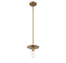 Savoy House Meridian M70113NB - 1-Light Mini Pendant in Natural Brass