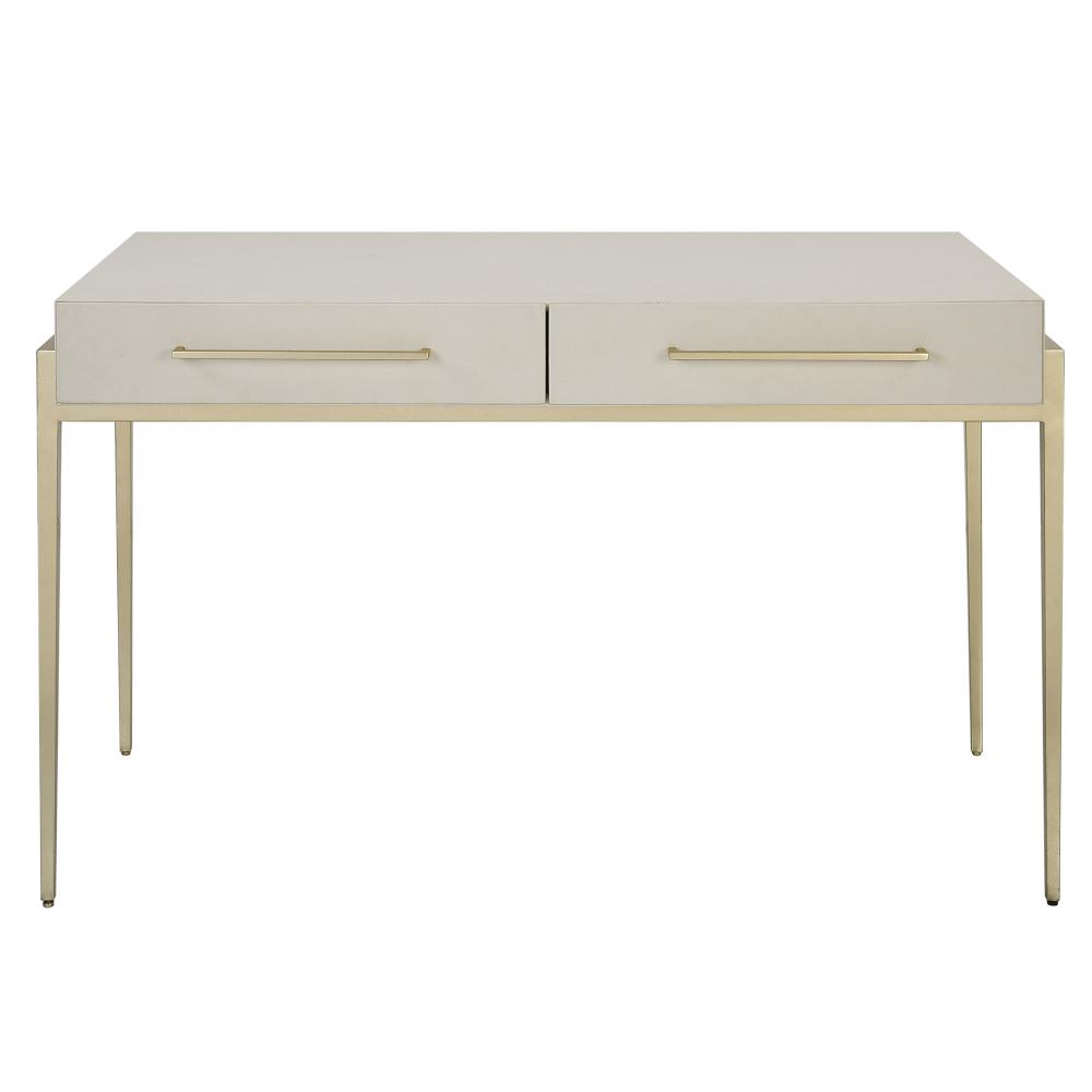 Jewel Modern White Desk