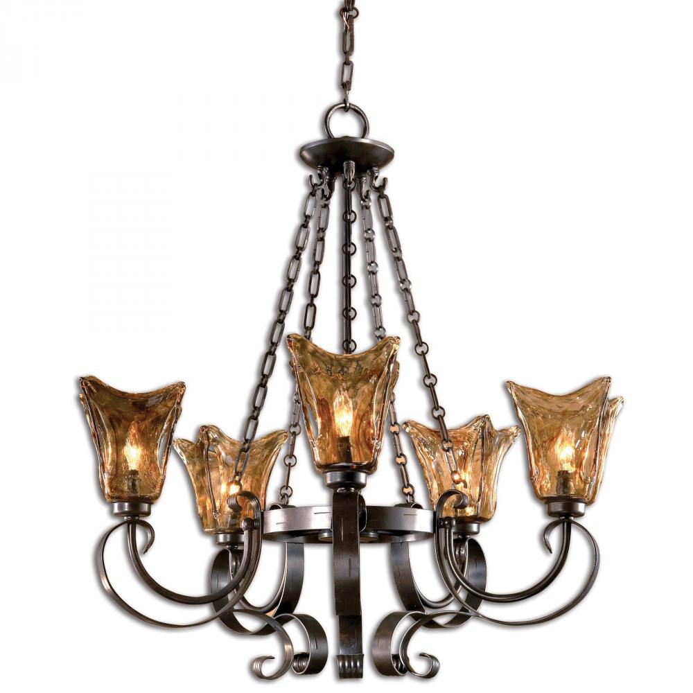 Vetraio 5Lt Oil Rubbed Bronze Chandelier