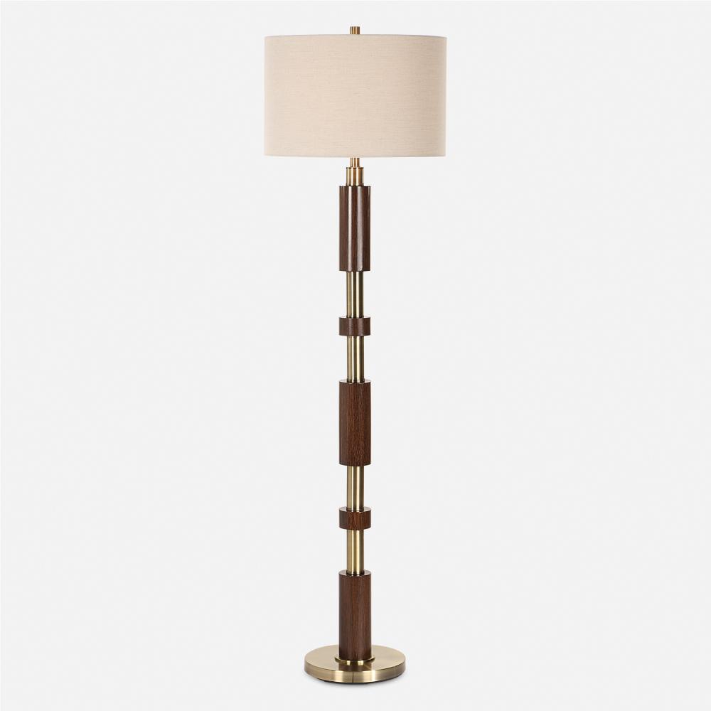 Uttermost Stacked Wooden Floor Lamp