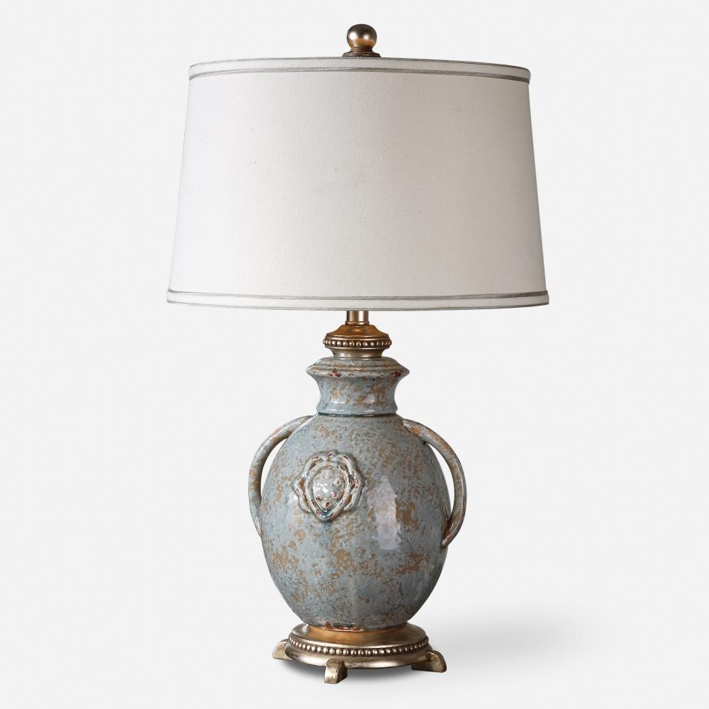 Uttermost Cancello Blue Glaze Lamp