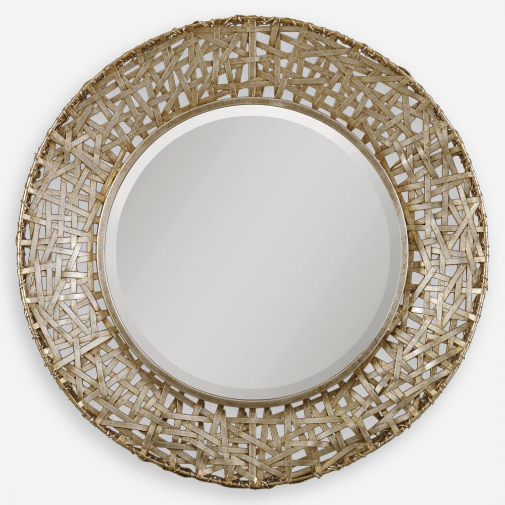 Uttermost Alita Champagne Woven Metal Mirror