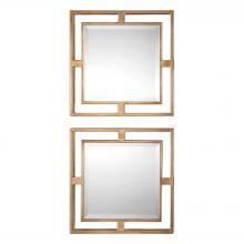 Uttermost 09234 - Allick Gold Square Mirrors S/2