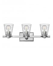 Hinkley 5553CM-CL - Medium Three Light Vanity