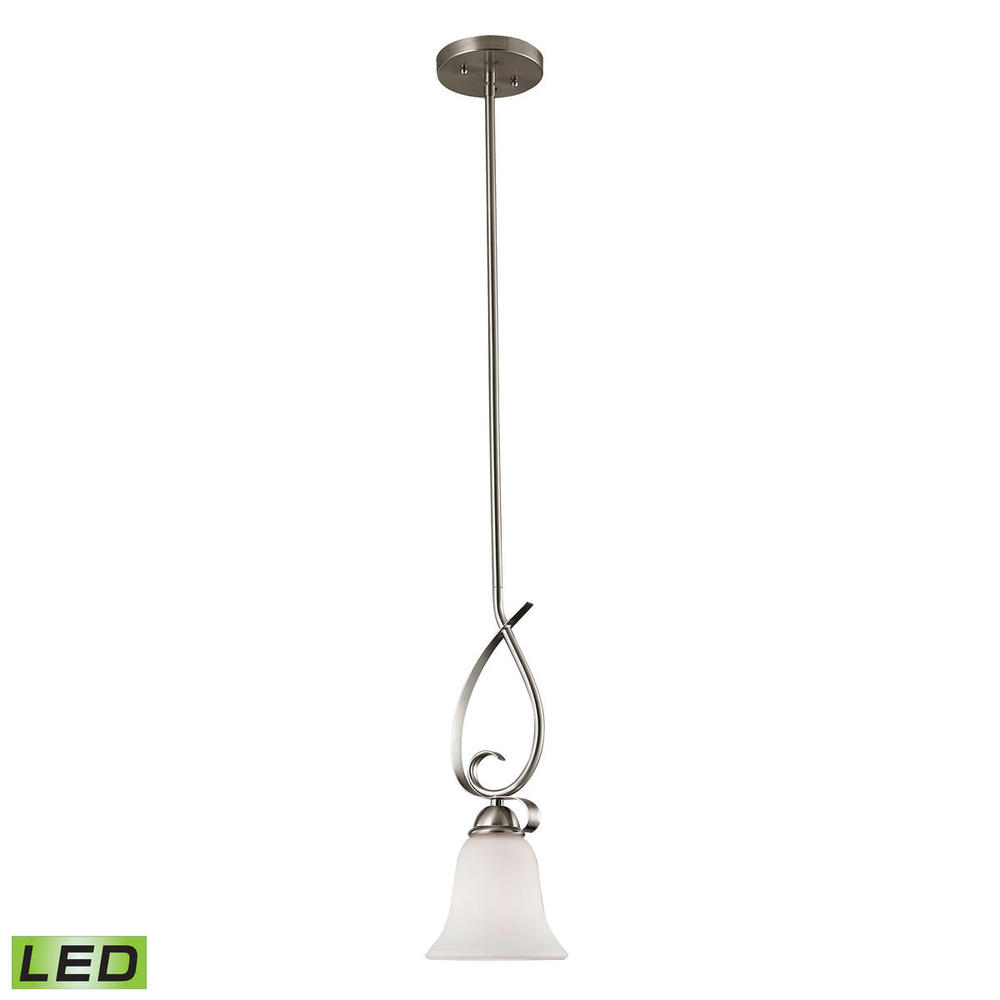 Thomas - Brighton 6&#39;&#39; Wide 1-Light Mini Pendant - Brushed Nickel